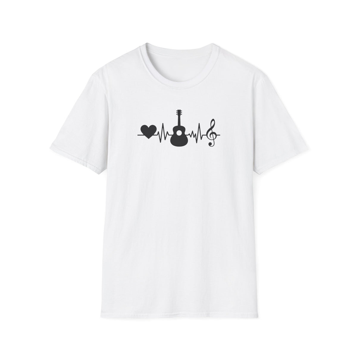 Heartbeat Guitar Music T-Shirt
