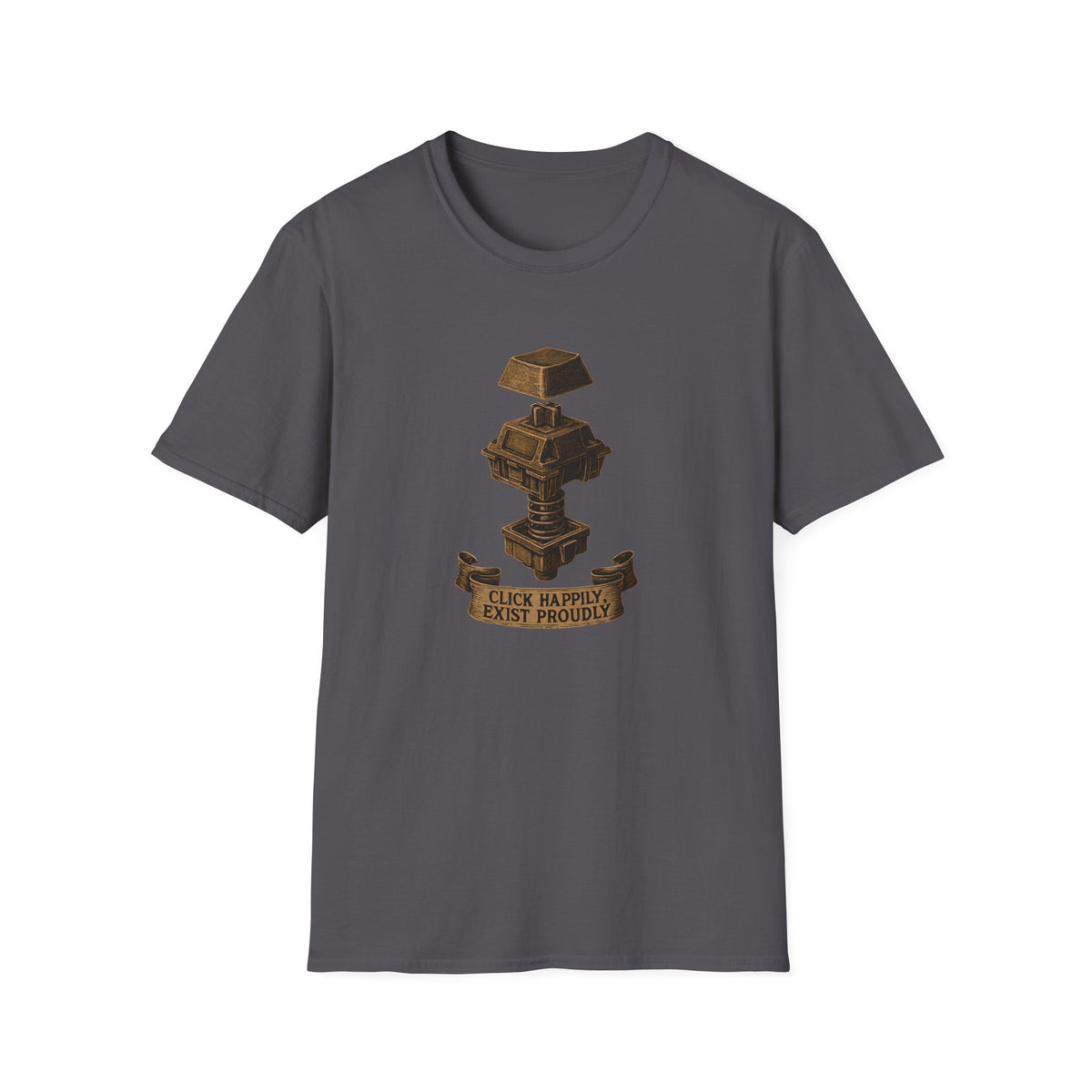 Spring-loaded mechanical sculpture T-Shirt